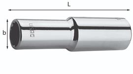 "Ključ nasadni dugi 16 mm prihvat 3/8"" 12-ugaoni 235 LN USAG"